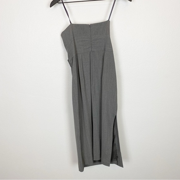 Milly Mackenzie Bow Dress Strapless Gray - Picture 4 of 8